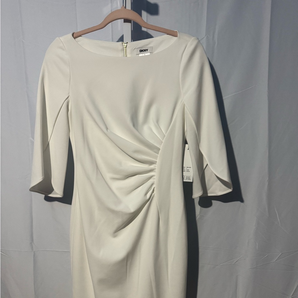 Ivory DKNY Dress Size 4 NWT